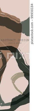 Abstract trendy universal artistic banner template. Vector illustration. 99938184