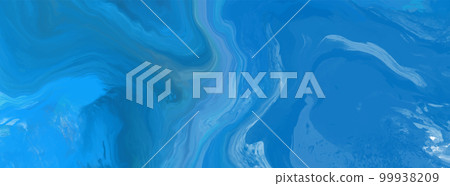 Elegant banner template design with blue paint. 99938209