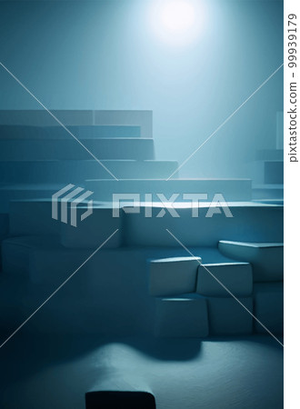 Abstract background modern futuristic graphic. Blue light background. 99939179