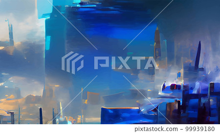 Abstract background modern futuristic graphic. Blue chaotic background. Abstract background modern futuristic graphic. Blue chaotic background. 99939180