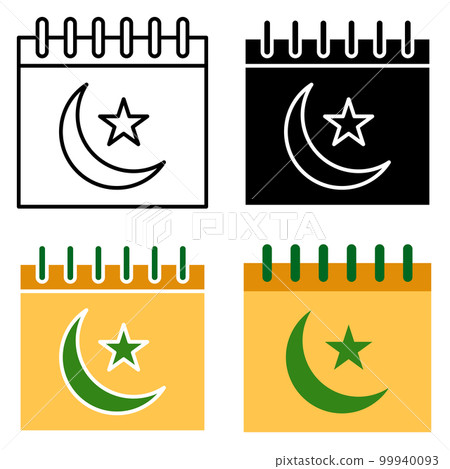 Calendar in flat style isolated Calendar in flat style isolated 99940093