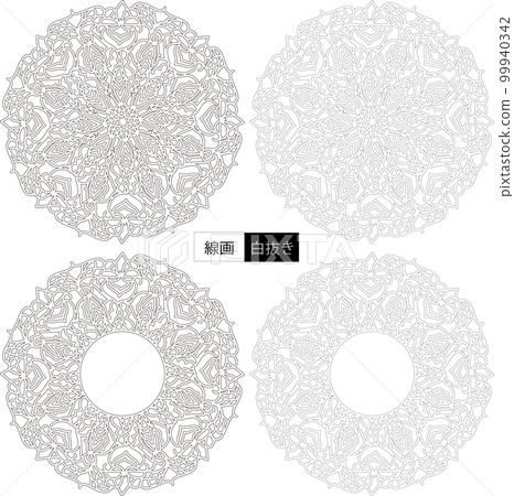 Flower decoration pattern Flower decoration pattern 99940342