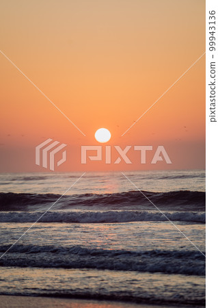 Landscape with sea sunset on the beach. Landscape with sea sunset on the beach. 99943136