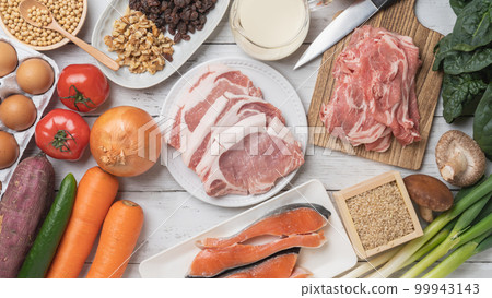 滿桌子的食物 99943143