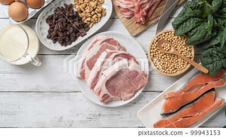 table full of food table full of food 99943153