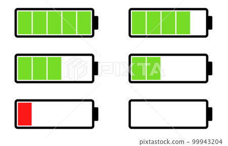 Various battery level icon sets 99943204