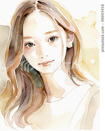 Beautiful older sister watercolor illustration "AI-generated image" Beautiful older sister watercolor illustration "AI-generated image" 99943458