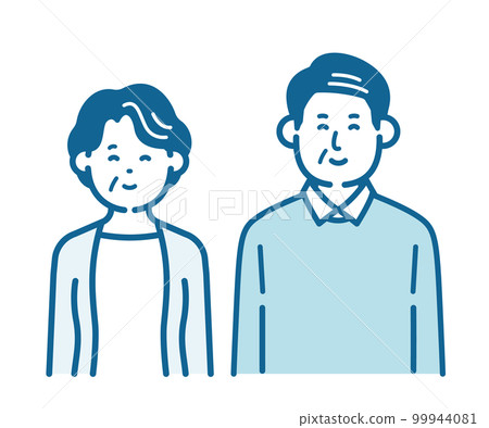 Smiling elderly couple 99944081