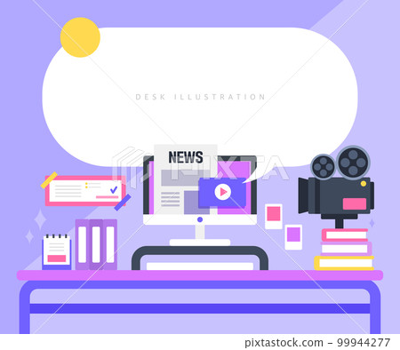 辦公桌對象插圖集 02 辦公桌對象插圖集 02 99944277