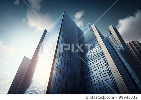 Modern Office Building. Illustration AI Generative 99945332