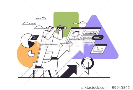 businessman looking through binocular business vision successful strategy direction concept horizontal businessman looking through binocular business vision successful strategy direction concept horizontal 99945845