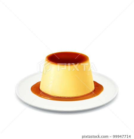 Pudding illustration real 99947714
