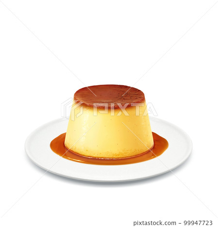 Realistic pudding illustration Realistic pudding illustration 99947723
