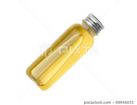 Bottle of essential oil isolated on white 99948035