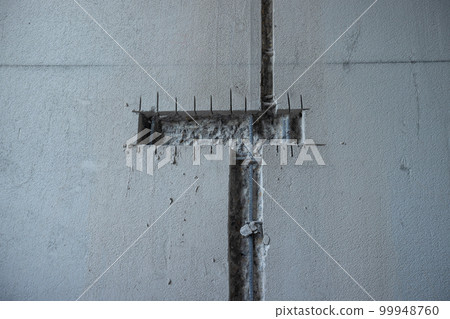 Wire casing in empty new house 99948760