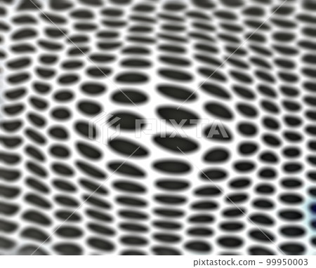 Black and white mesh texture with expanding center (black dots on white mesh) 99950003