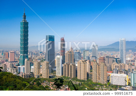 台灣台北市香山，從天文台看到的台北城市景觀（Chozentei） 99951675