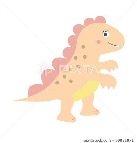 Cute baby dinosaur. Prehistoric cartoon character. 99951971