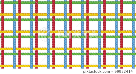 Rope seamless pattern vector cartoon rgb cmyk rainbow weave scarf isolated repeat wallpaper tile background doodle illustration design 99952414