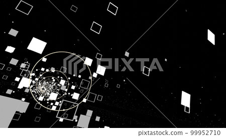 Tunnel VJ Simple Square Warp Black and White [There is another version] 99952710