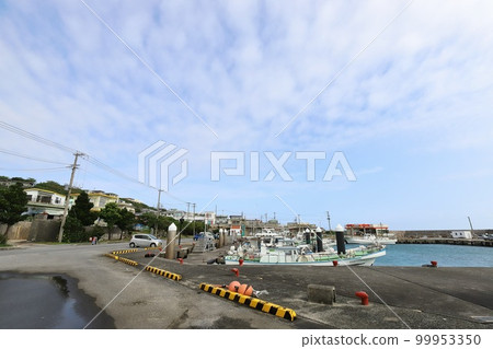 Okinawa, Miyakojima City, Irabu Island, Sarahhama Fishing Port and Colorful Townscape Okinawa, Miyakojima City, Irabu Island, Sarahhama Fishing Port and Colorful Townscape 99953350
