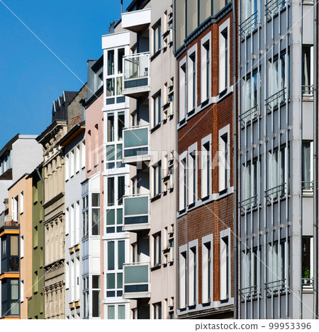 old and new residential buildings 99953396