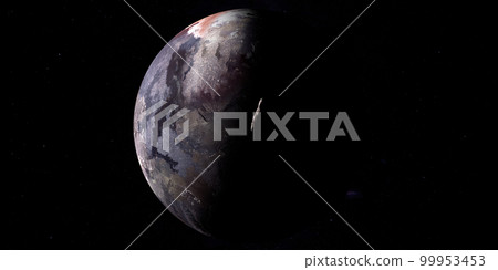 Oumuamua, interstellar object, orbiting around fictious planet 99953453