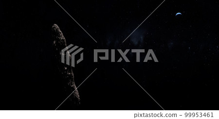 Oumuamua, interstellar object, orbiting in the outer psace with Neptune Oumuamua, interstellar object, orbiting in the outer psace with Neptune 99953461