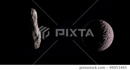Oumuamua, interstellar object, orbiting near Gonggong dwarf planet 99953465