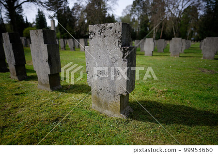 gravestones of a military cemetery 99953660