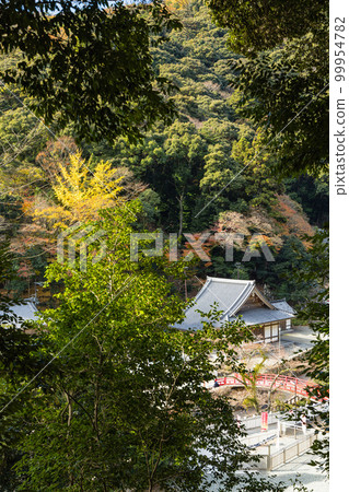 日本大阪府箕面市箕面公園的觀音堂和秋葉寺 日本大阪府箕面市箕面公園的觀音堂和秋葉寺 99954782