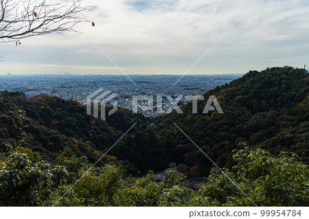 日本大阪府箕面市箕面公園望海山展望台的景色 日本大阪府箕面市箕面公園望海山展望台的景色 99954784