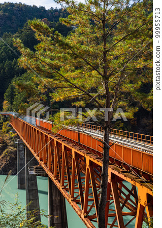 日本靜岡縣灰原郡川根本町奧井古城站鐵橋 日本靜岡縣灰原郡川根本町奧井古城站鐵橋 99955713