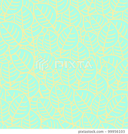 Plant pattern blue 99956103