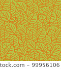 Plant pattern orange 99956106