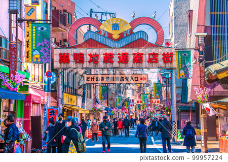 Views of Tokyo's Tokyo cityscape such as Sugamo Jizo shopping 99957224