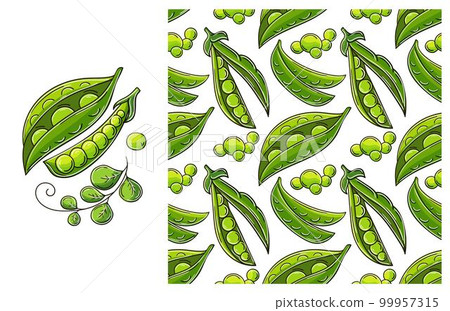 Seamless pattern for kitchen, restaurant or shop. Set in hand draw style Seamless pattern for kitchen, restaurant or shop. Set in hand draw style 99957315