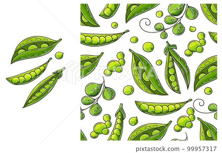 Seamless pattern for kitchen, restaurant or shop. Set in hand draw style Seamless pattern for kitchen, restaurant or shop. Set in hand draw style 99957317