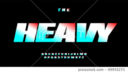 Heavy alphabet, fat font, bold sans serif italic letters, strong typeface for dynamic logo, power headline, automotive and sport typography, modern typographic design. Vector typeset Heavy alphabet, fat font, bold sans serif italic letters, strong typeface for dynamic logo, power headline, automotive and sport typography, modern typographic design. Vector typeset 99958255