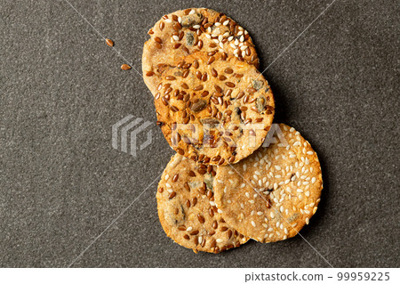 Gluten Free, Healthy cookies made with whole grain flour and flax, sunflower, pumpkin and sesame seeds. Natural home food products for your health suitable for vegans. Gluten Free, Healthy cookies made with whole grain flour and flax, sunflower, pumpkin and sesame seeds. Natural home food products for your health suitable for vegans. 99959225