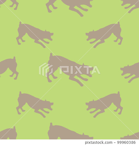 Agressive zwergpinscher puppy. Seamless pattern. Agressive zwergpinscher puppy. Seamless pattern. 99960386