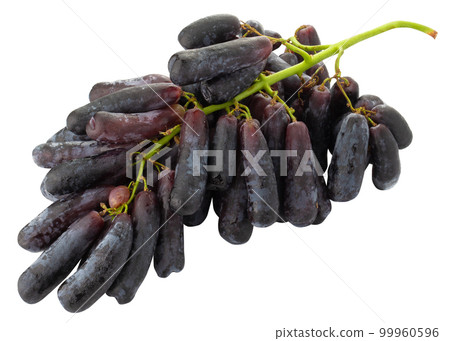 Sweet black sapphire grapes isolated on a white background 99960596