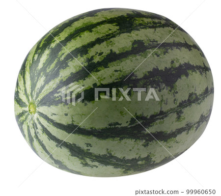 whole and half watermelon isolated on a white background 99960650