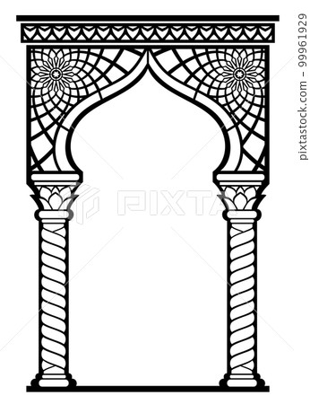 Stencil arabic frame of the laser cutting 99961929