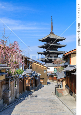 京都法觀寺_安寧坂和八坂塔的櫻花絕景 京都法觀寺_安寧坂和八坂塔的櫻花絕景 99964427