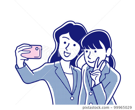 使用智能手機自拍的女商人 99965029