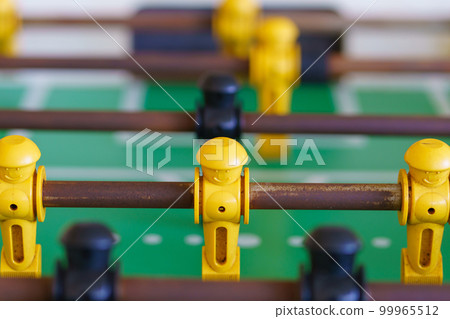 Soccer table football game with classic style wood players Soccer table football game with classic style wood players 99965512