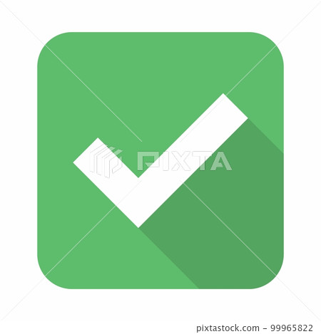 Check marks, Tick marks, Accepted, Approved, Yes, Correct, Ok, Right Choices, Task Completion, Voting. - vector mark symbols in green. Isolated icon. 99965822
