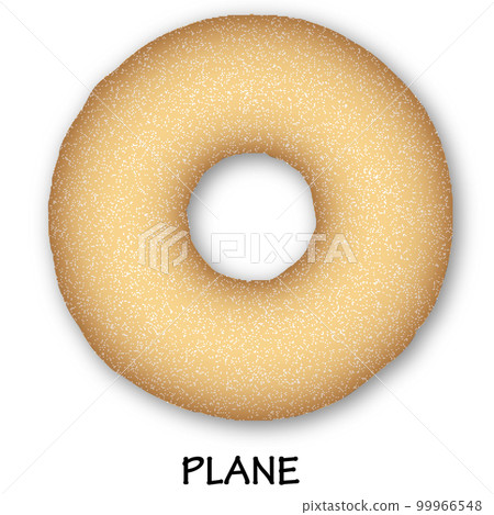 普通的圓形甜甜圈 99966548