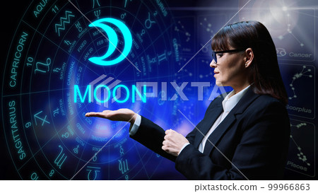 Astrological forecast, meaning, influence of planet Moon 99966863